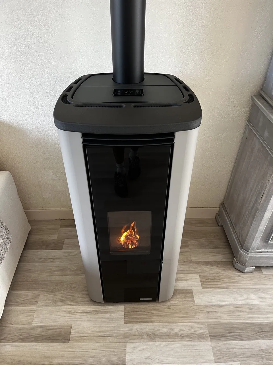 Poêle à granulés Palazzetti Ecofire Theo 9 installé au Creusot (71)