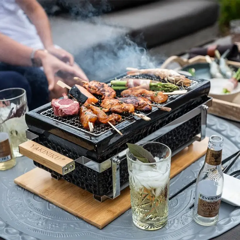 Shichirin Yakiniku, brasero de table japonais, en situation